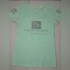 Women’s Fashion Shiny Stones Front T-shirt size S/ M Brand New